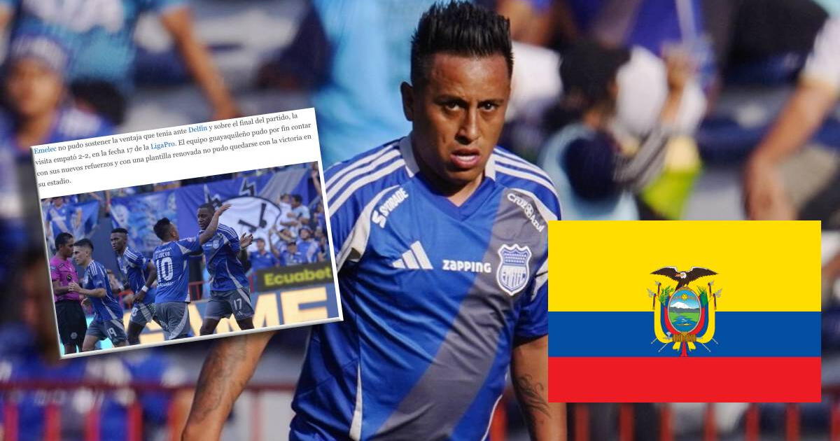 Prensa ecuatoriana dio rotundo calificativo a Christian Cueva tras su debut en Emelec: 