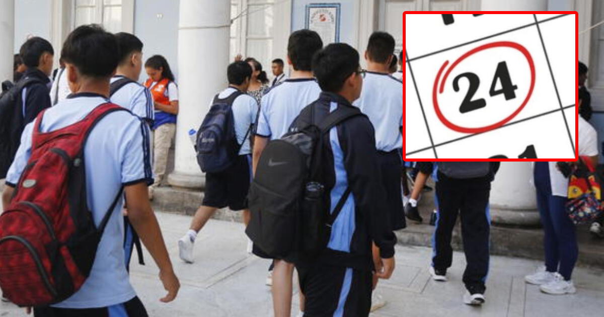 Minedu confirma que NO HABRÁ clases el martes 24 de junio: Estos alumnos no irán al colegio