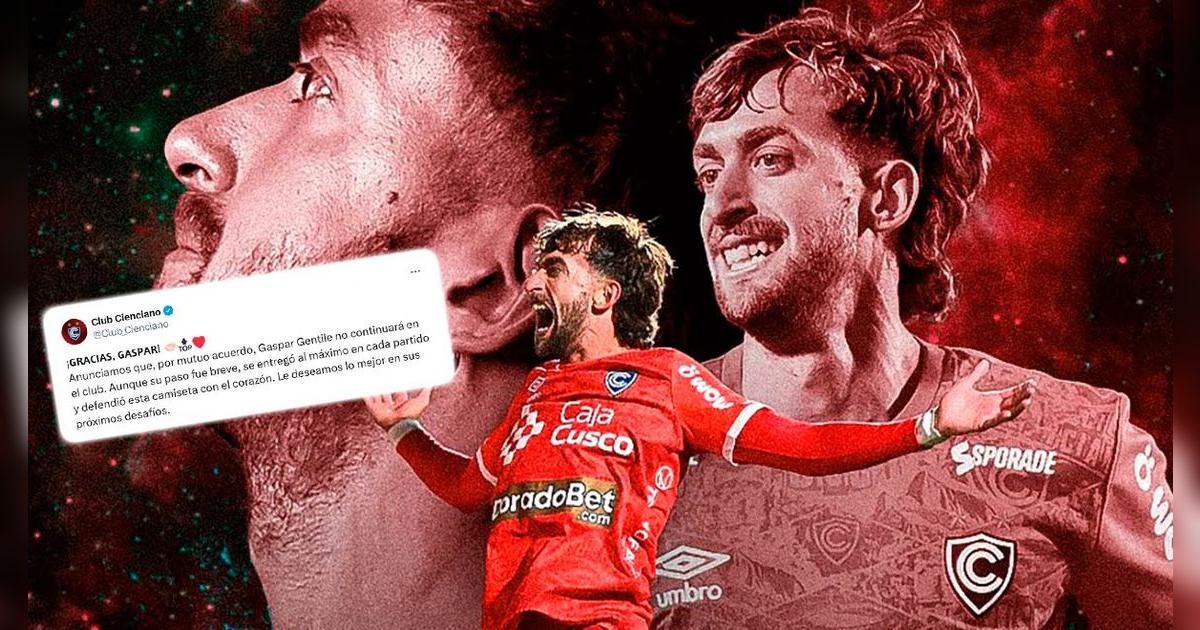 Cienciano paraliza a sus hinchas con firme mensaje en público a Gaspar Gentile: 