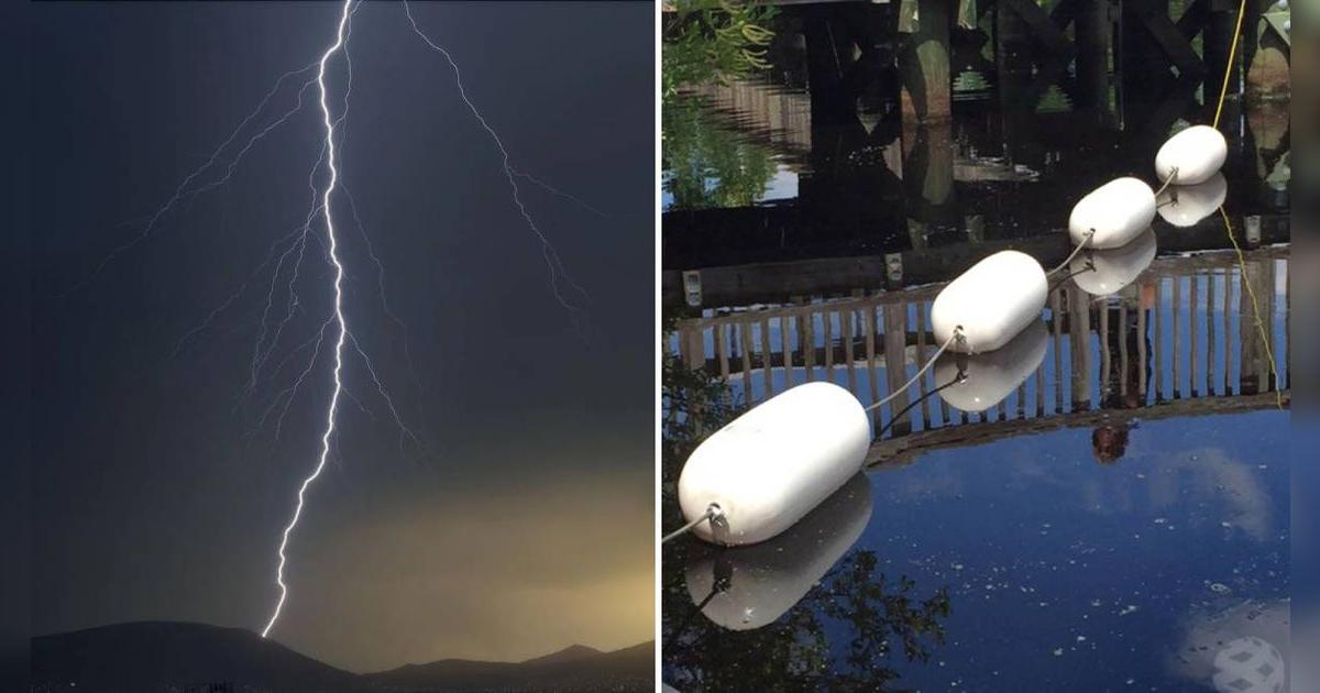 Pánico en Carolina del Sur: rayo cae sobre 20 personas sujetas a un cable metálico con boyas en el lago Murray