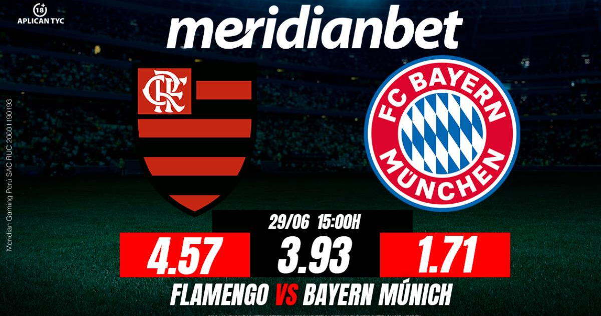 Flamengo vs Bayern Múnich: ¡Juega en los 8vos del Mundial de Clubes con Meridianbet y participa por más de S/. 8,000 en premios!