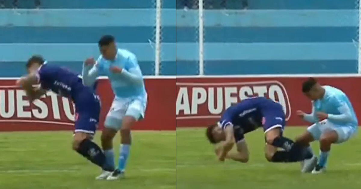 Futbolista de Deportivo Garcilaso sufrió dura caída en la cancha y fue llevado a la clínica