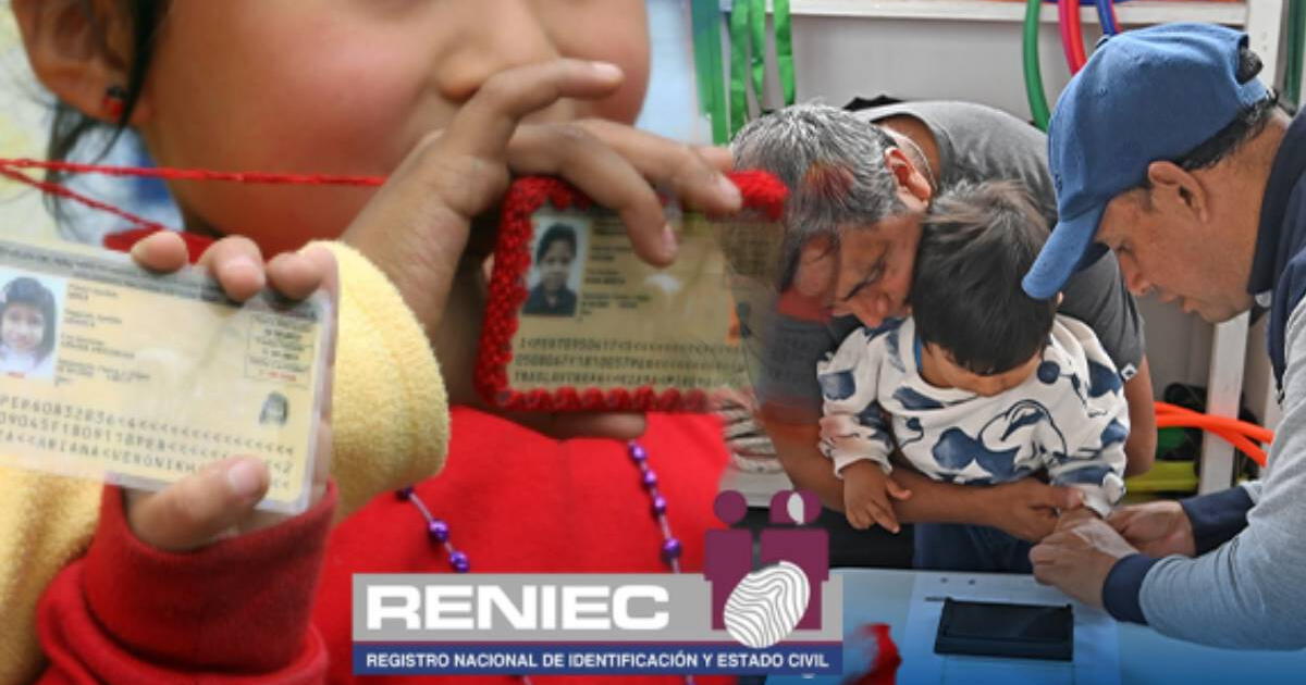 Hasta este 30 de junio podrás acceder a importante beneficio de RENIEC dirigido a menores