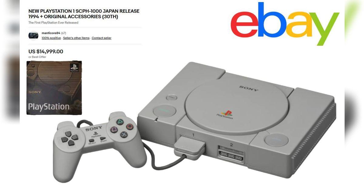 Si tienes esta antigua PlayStation 1, podrías tener una fortuna en tus manos: cuesta 15 mil dólares en Ebay