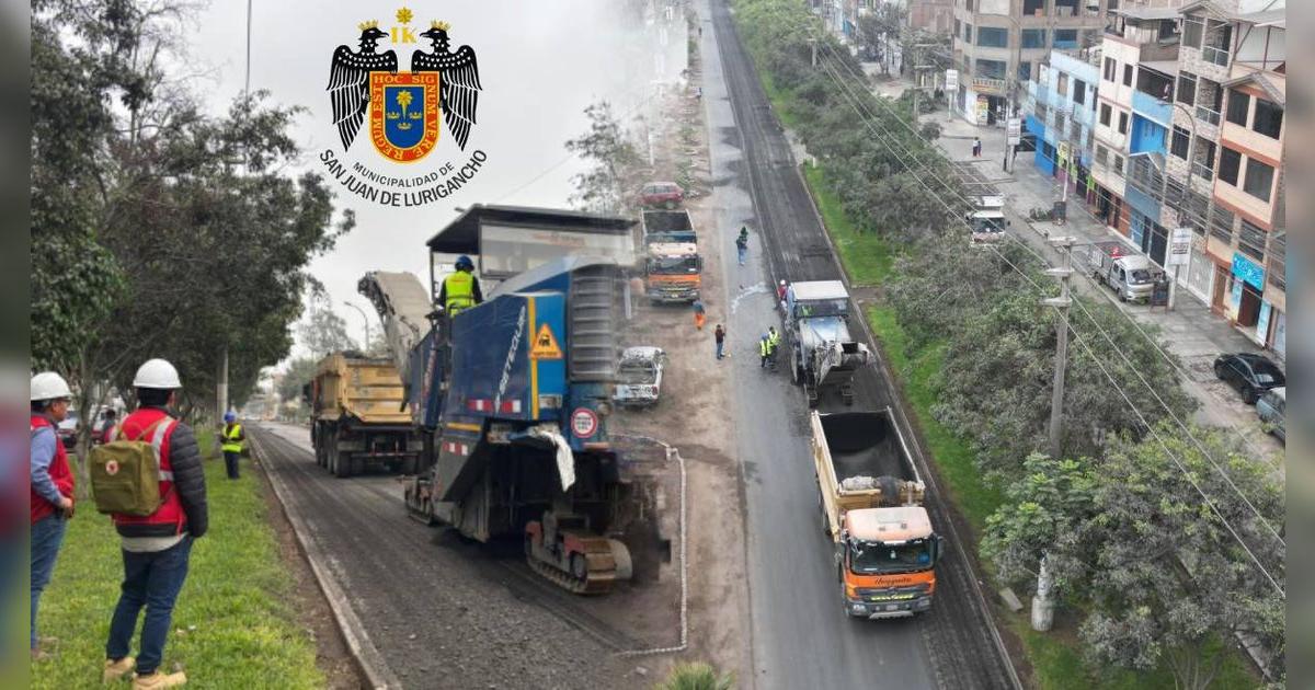 Avenida 13 de Enero en SJL se sigue remodelando: obra beneficiará a vecinos con nuevas infraestructuras