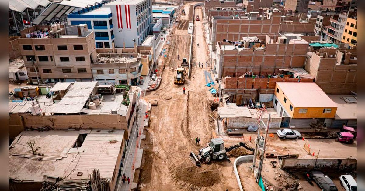 Municipalidad de Lima continúa construcción de importante vía en SMP: obra tiene un avance del 70%