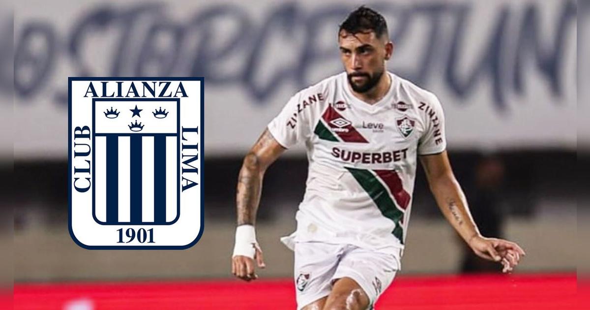 Juan Pablo Freytes celebró la clasificación de Fluminense a semis con la camiseta de Alianza Lima