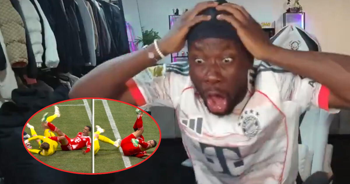 Alphonso Davies y su estremecedora reacción en vivo a lesión de Musiala ante PSG: 