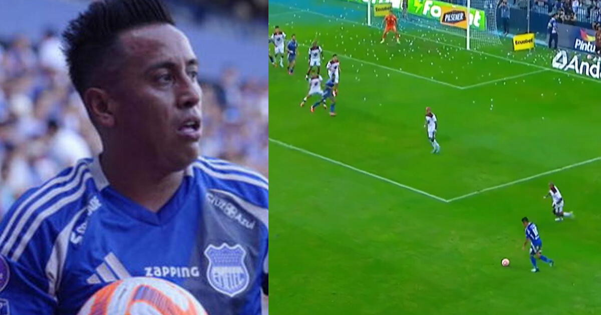 ¡Espectacular! Christian Cueva se lució con gran pase que terminó en gol de Emelec 