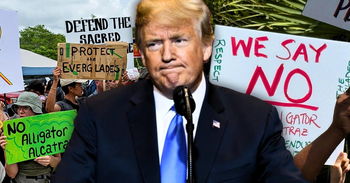 Florida en contra de ICE y Donald Trump: manifestantes protestan contra 'Alligator Alcatraz' tras muerte de inmigrante
