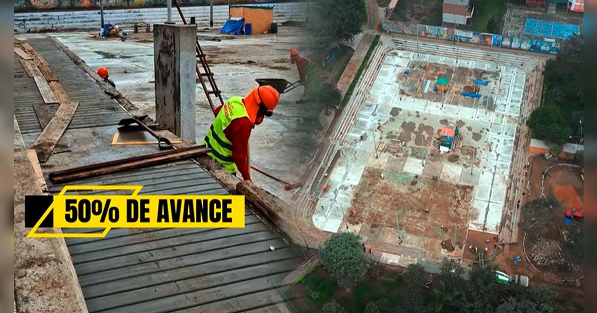 Municipalidad de San Juan de Lurigancho anunció buena noticia: nuevo espacio recreativo tiene 50% de avance