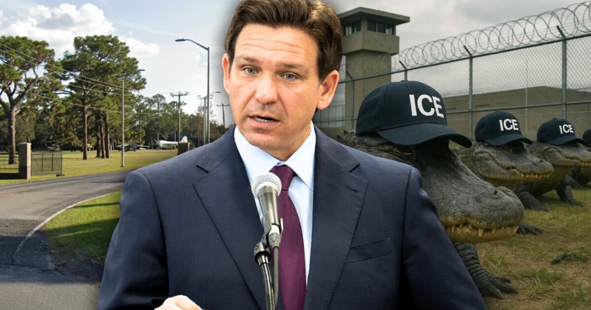 Alerta, inmigrantes: Ron DeSantis confirma que esta nueva prisión de ICE en Florida será mejor que 'Alligator Alcatraz'