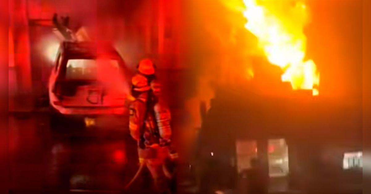 Tragedia en EE. UU. reportan incendio en Domino's Pizza luego de que camioneta chocara contra local