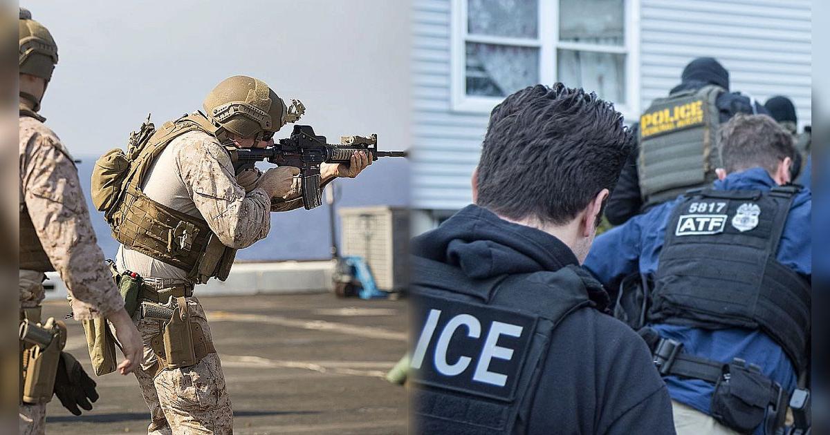 Tengan cuidado inmigrantes indocumentados: el Pentágono de Estados Unidos aprobó el despliegue de marines para colaborar con ICE