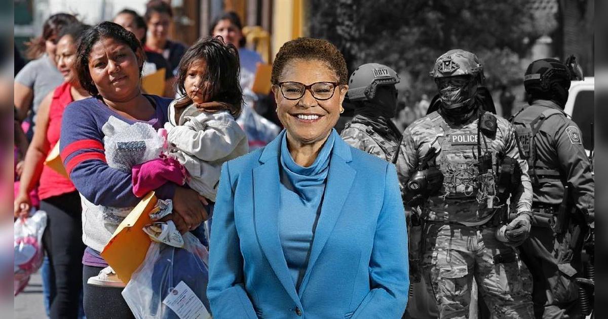 Inmigrantes indocumentados recibe el apoyo de Karen Bass, alcaldesa de Los Ángeles, tras operación militar: 