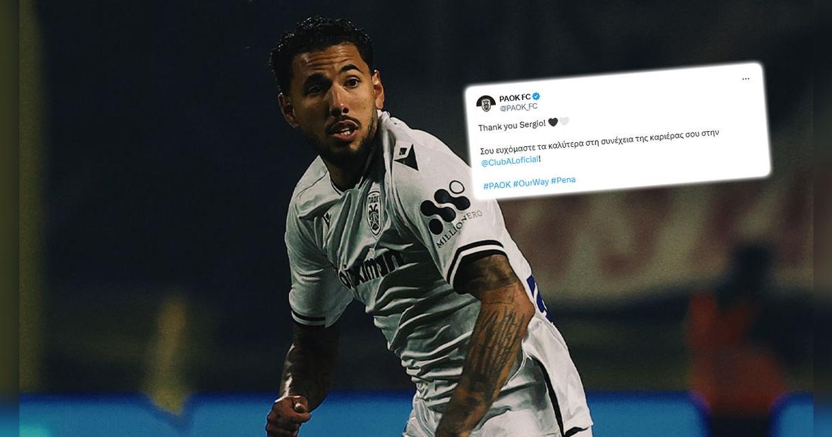 PAOK sorprende con inédito mensaje a Sergio Peña tras firmar por Alianza Lima: 