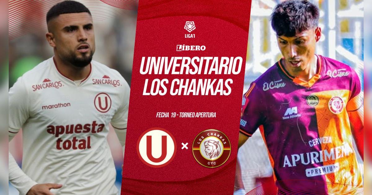 Universitario vs Chankas EN VIVO, Liga 1: cuándo juega, hora, dónde ver y últimas noticias