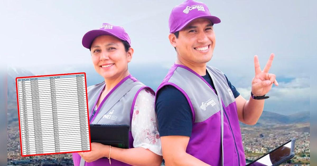 INEI resultados convocatoria 2025 censistas: LINK para verificar si aprobaste y si pasas a la siguiente fase