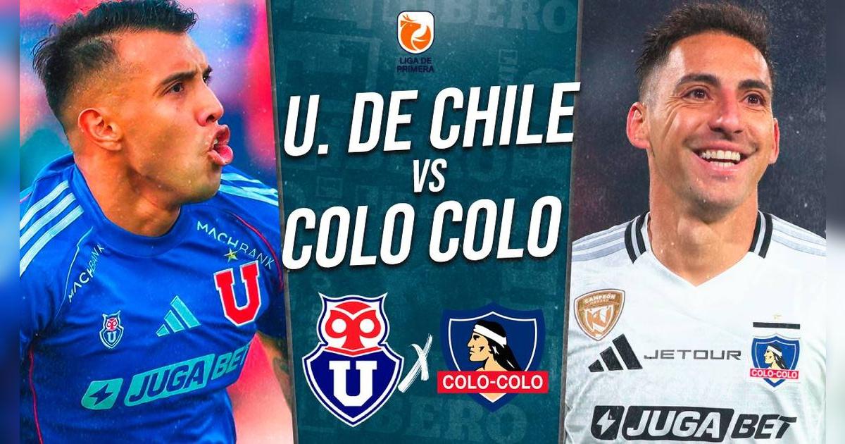 U de Chile vs. Colo Colo EN VIVO: A qué hora juegan y dónde ver el superclásico chileno