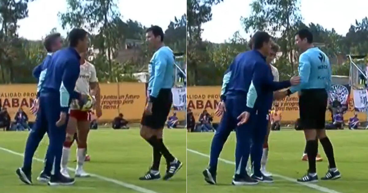 Asistente de Alianza y Kevin Ortega protagonizan fuerte cruce en pleno partido: 