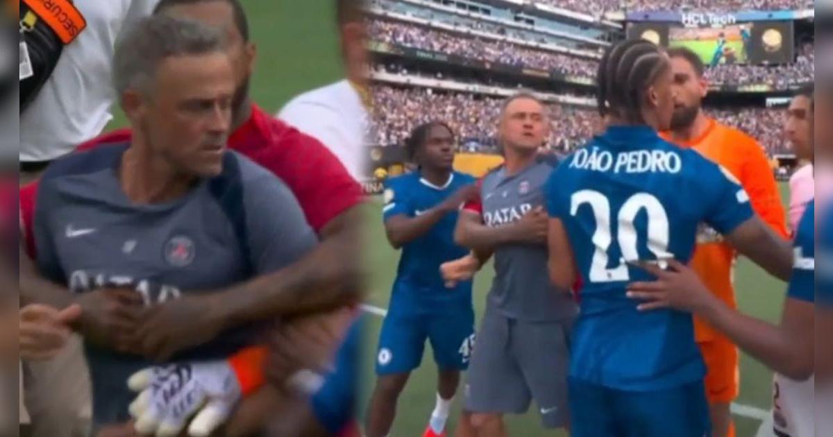 Luis Enrique, DT del PSG, perdió los papeles tras perder final y golpeó a Joao Pedro 