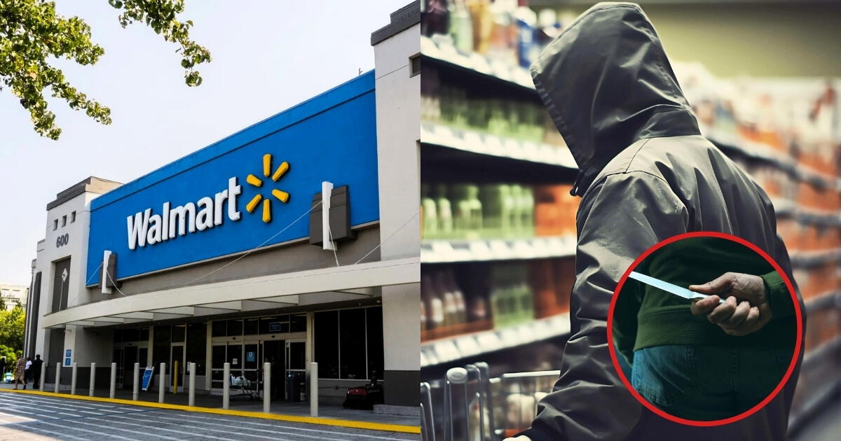 Pánico en Walmart: arrestan a hombre tras amenazar con cuchillo a empleado y agente de policía