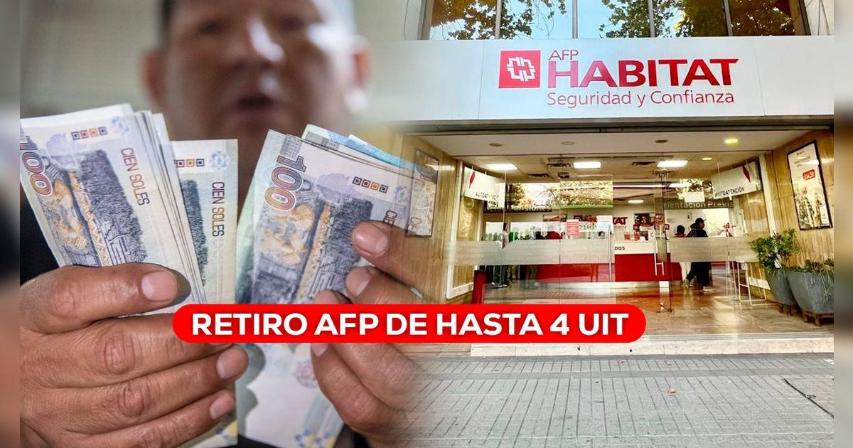 ¿Cómo se realizaría el retiro AFP de hasta 4 UIT en 2025 tras presentar la solicitud de desembolso?