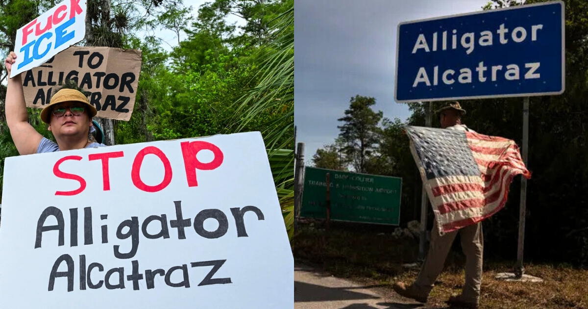 Inmigrantes arremeten contra ICE en Florida por esta fuerte represión migratoria en 'Alligator Alcatraz'
