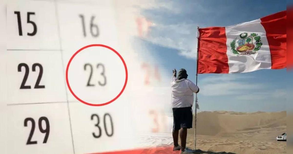 El 23 de julio será feriado: estas son todas las regiones del Perú en las que se hará efectiva la medida