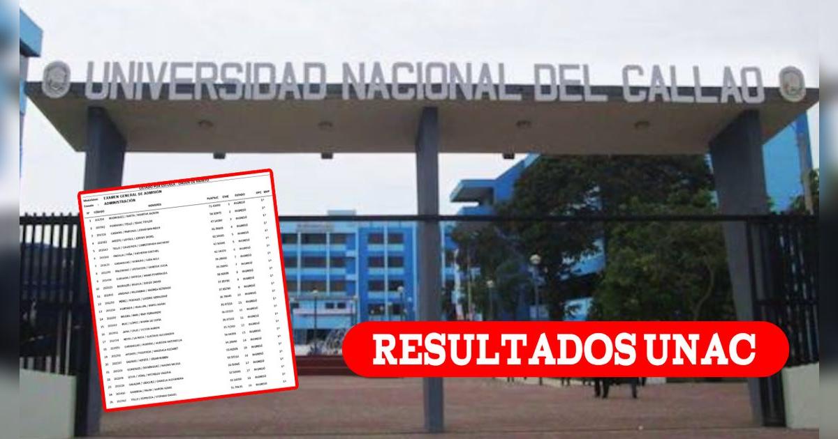 Resultados UNAC 2025: Lista OFICIAL de ingresantes del examen de admisión