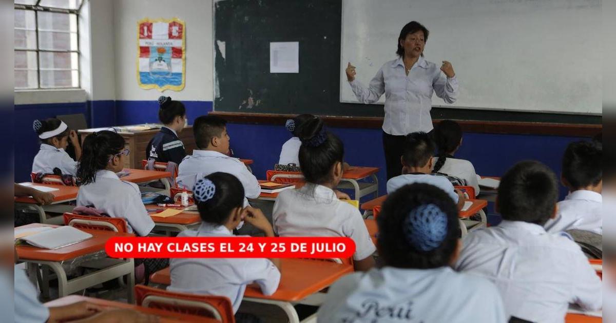 Suspensión de clases el 24 y 25 de julio: estos son los colegios que acatarán medida, según El Peruano