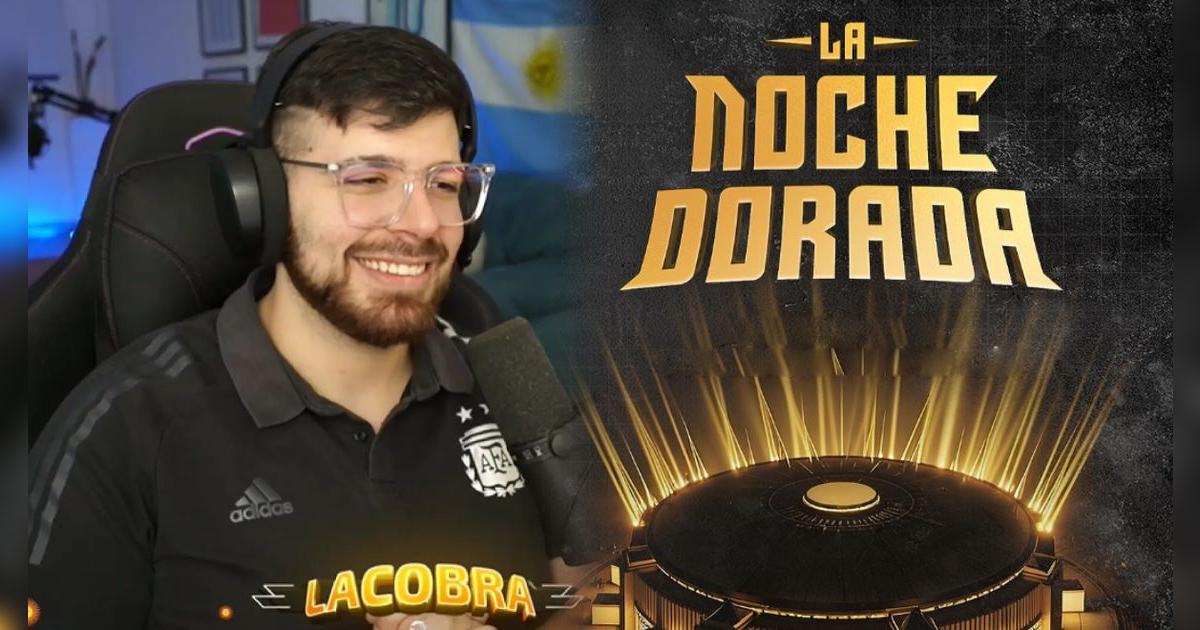La Cobra llega a Perú: streamer argentino anuncia que será parte de la Noche Dorada en Lima