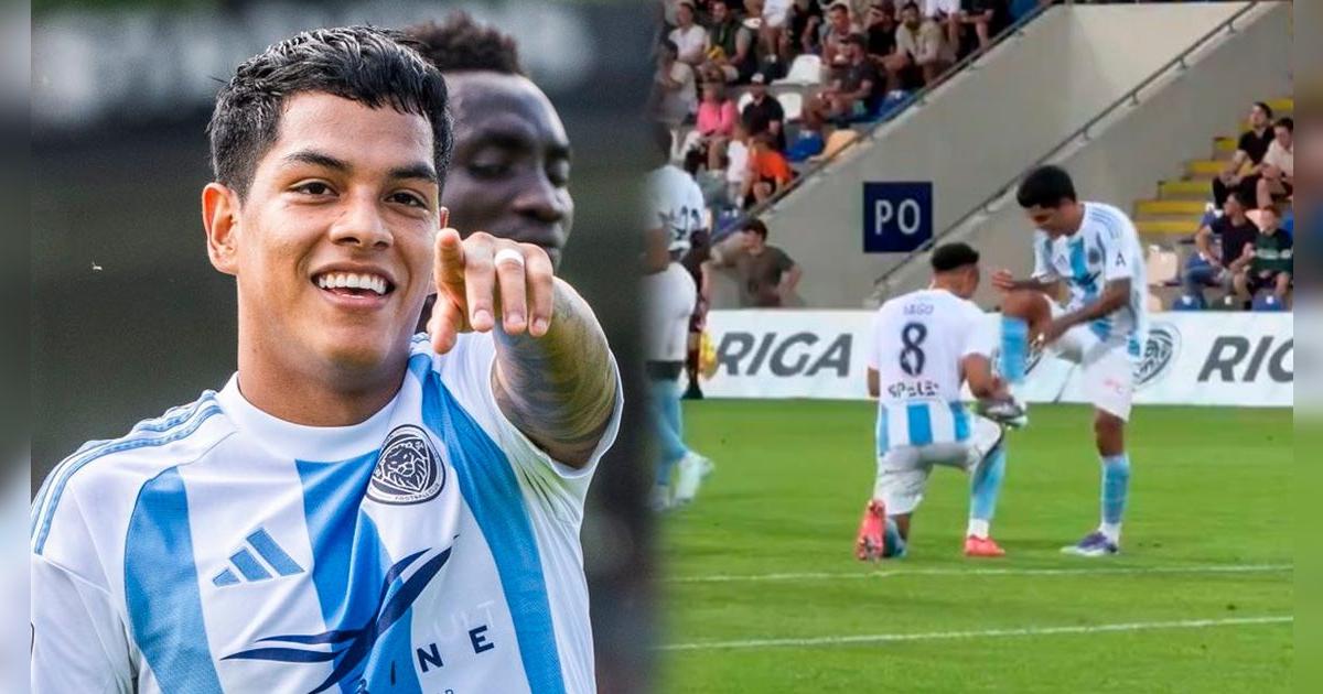 La perfecta asistencia de Joao Grimaldo para victoria de Riga FC en Conference League 