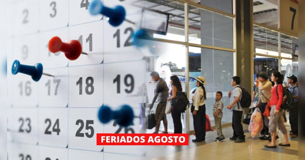 Feriados de agosto 2025 en Perú: calendario completo y qué se celebra en estas fechas