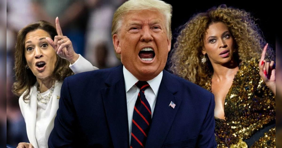 Avanza Donald Trump: lanzó fuertes medidas contra Beyoncé, Oprah y Kamala Harris en explosivos discursos