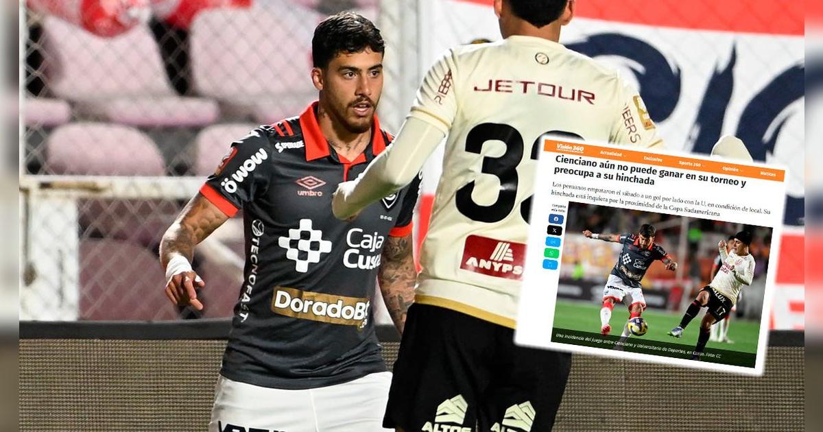Prensa boliviana da firme comentario de Cienciano tras empate con la 'U': 