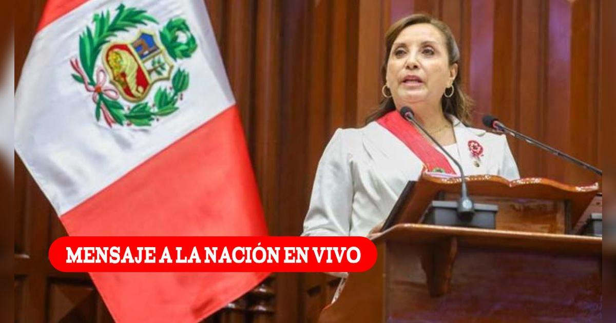Mensaje a la Nación de Dina Boluarte EN VIVO: a qué hora comienza y dónde ver el último discurso de la presidenta
