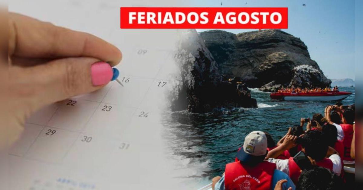 Estos son los únicos feriados oficializados en agosto 2025, según el calendario del Gobierno del Perú