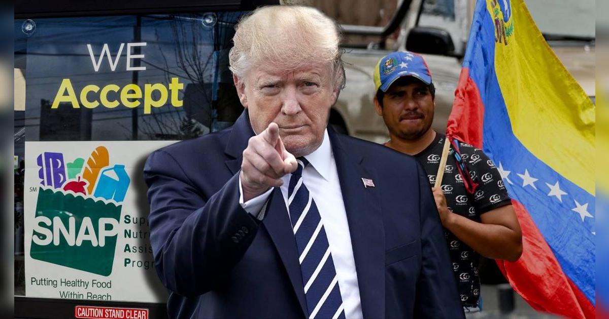 Cuidado, inmigrantes de Venezuela en EE. UU.: Trump amenaza con restringir el acceso al SNAP y dejarlos sin alimentos