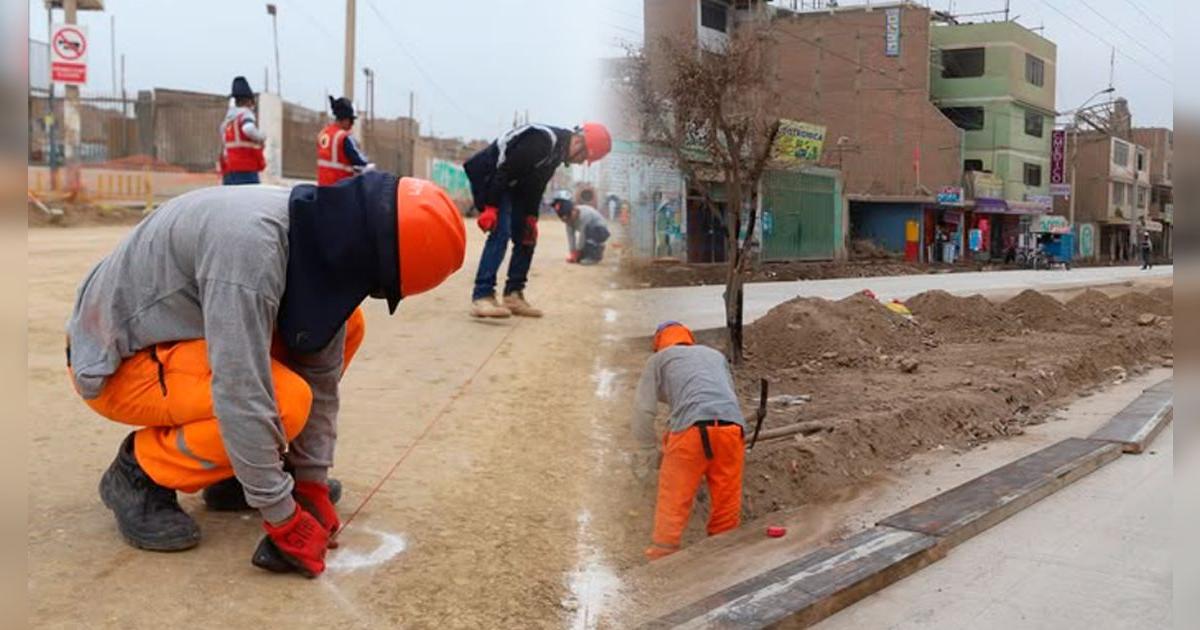 Importante obra en el Cono Norte tiene un avance del 72%: se mejora vía de 3.5 km que estuvo abandona por años