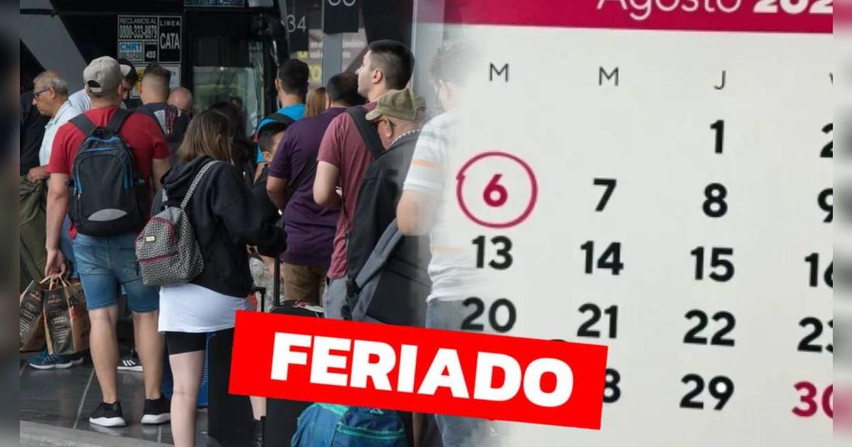 Feriado de este 6 de agosto 2025 | ¿A quiénes les corresponde descansar y cuál es el pago por trabajar?