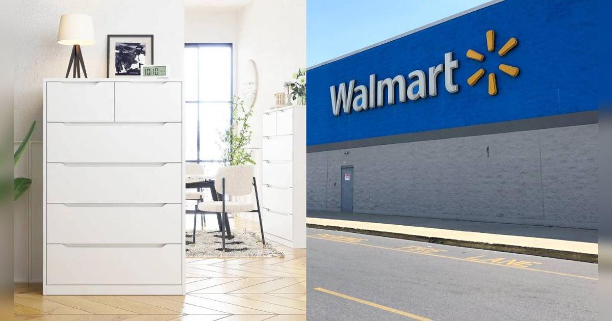 Volvió a bajar de precio en Walmart | Se vende por $100 un dresser elegante para dormitorio que 