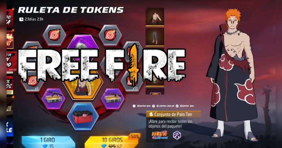 Free Fire x Naruto: así de fácil consigues la Skin de Nagato 'Pain' sin gastar tanto diamantes