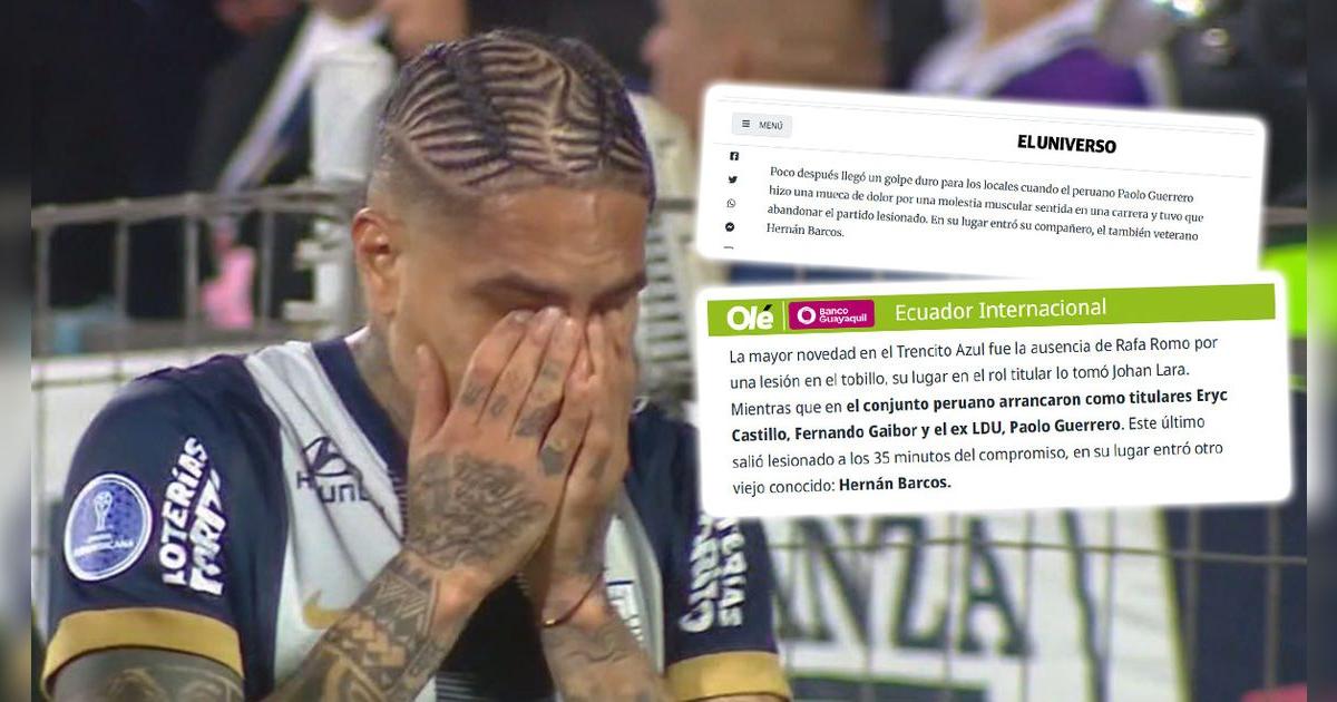 Prensa ecuatoriana no se guardó nada y dejó firme comentario sobre Paolo Guerrero: 