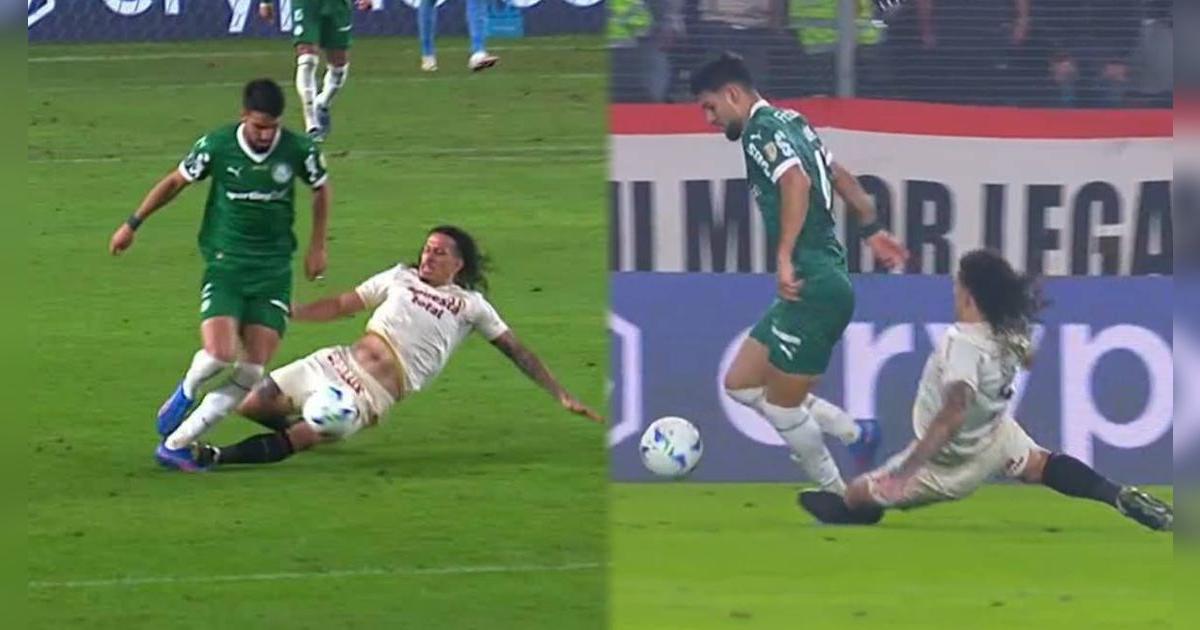 ¡Expulsión! William Riveros comete irresponsable falta y deja a Universitario con uno menos