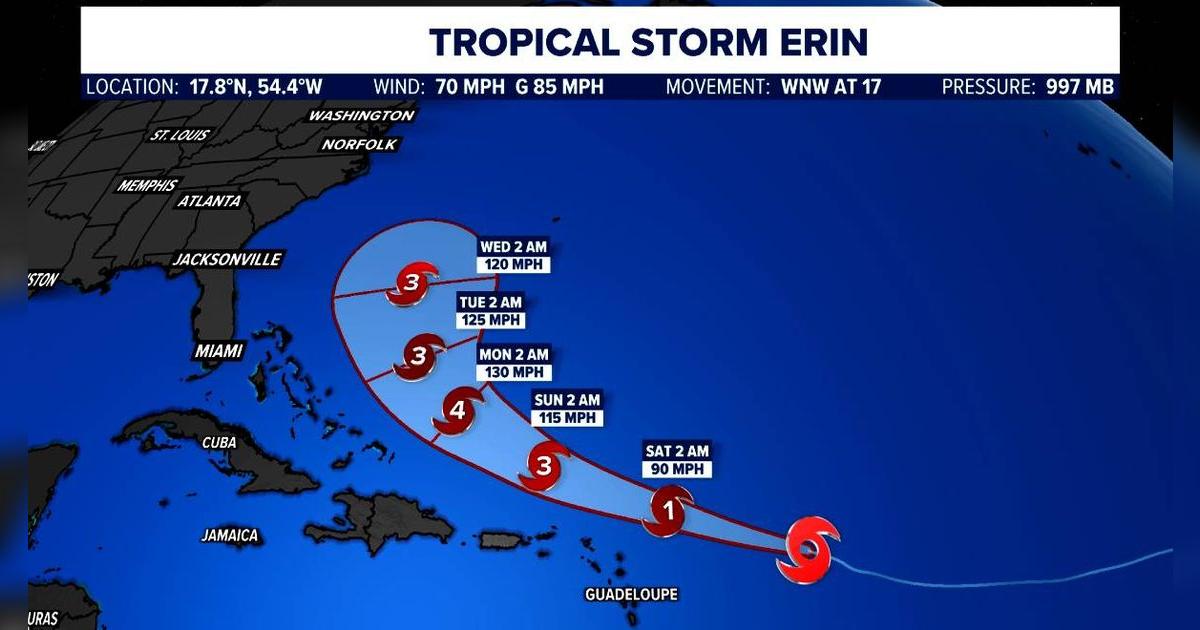 Erin se convierte en el primer huracán de 2025 en el Atlántico: el Centro Nacional de Huracanes pronostica su trayectoria