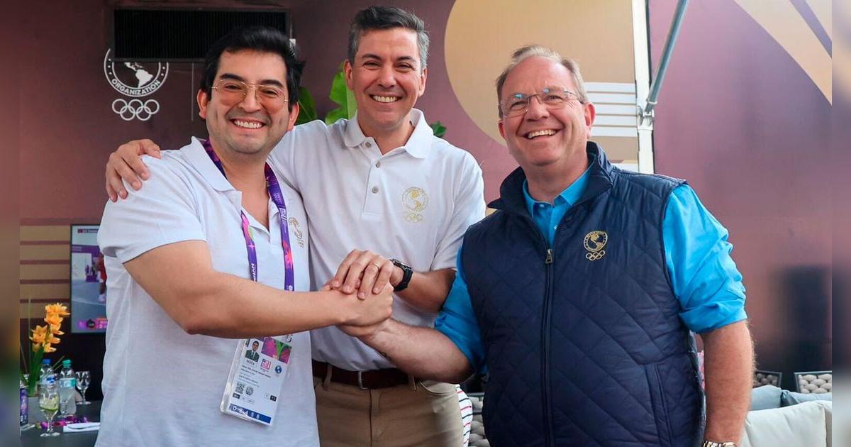 Grato encuentro entre el presidente del Gobierno de Paraguay y presidente del Comité Olímpico Peruano