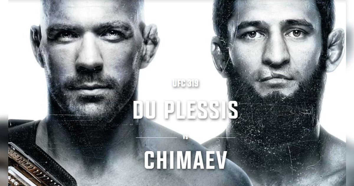 UFC 319 EN VIVO: Cartelera, hora, apuestas y dónde ver la pelea Du Plessis vs Chimaev