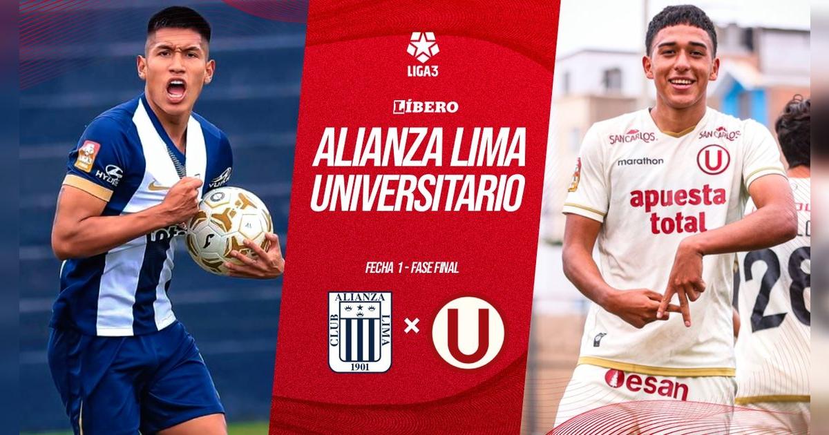 Alianza Lima vs. Universitario EN VIVO por Liga 3: horarios y dónde ver clásico