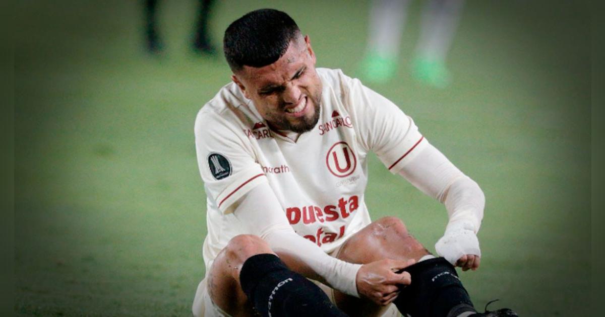 ¿Se pierde el clásico? Universitario reveló la lesión que sufrió Rodrigo Ureña ante Palmeiras